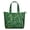 Green, variant on Travel Tote Bag Featuring Engineering Technology Prints Lightweight Multipurpose Weekender Bag with Multiple Pockets, Ideal for Scientific Formula Educational Wall Lovers