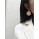 thumbnail image 5 of Heytea Hammered Round Disc Dangle Earrings Polished Circle Drop Earrings For Women Girls Jewelry Gold -, 5 of 5