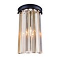 thumbnail image 1 of Elegant Lighting Sydney Transitional 2 Light E12 Royal Crystal Mocha Brown Wall Sconce, 1 of 1