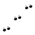 thumbnail image 1 of relayinert 2 Pcs Patins à Roulettes Butées Professionnelles Bloc de Caoutchouc Noir 3Ensemble, 1 of 6