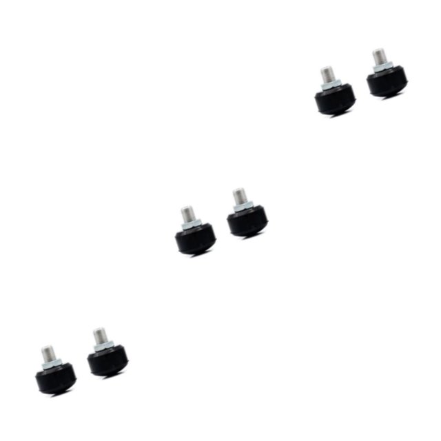 relayinert 2 Pcs Patins à Roulettes Butées Professionnelles Bloc de Caoutchouc Noir 3Ensemble