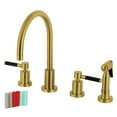 thumbnail image 5 of Kingston Brass Widespread Kitchen Faucets With Matte Black Finish KS8720DKLBS, 5 of 6