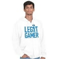 thumbnail image 3 of Legit Gamer Video Games Nerdy Geeky Zip Hoodie Sweatshirt Men Brisco Brands X, 3 of 6
