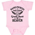 thumbnail image 3 of Inktastic Handpicked for Earth by My Great Aunt in Heaven Boys or Girls Baby Bodysuit, 3 of 5