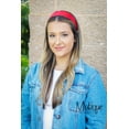 thumbnail image 5 of Motique Accessories Red 2 inch Wide Satin Hard Headband with No Teeth, 5 of 5