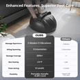 thumbnail image 3 of Foot Massager with Heat, Caveen Electric Shiatsu Feet Massage Machine with 3 Vibrations&9 Intensities, 6 Timing Options, Up to Size 13, Grey, 3 of 10