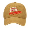 thumbnail image 2 of Vintage Dad Hat for Men and Women,"Lake America" Washed Cotton Adjustable Baseball Cap, Unisex Curved Brim Casual Hat for Travel and Daily Wear, 2 of 7