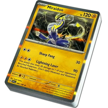 Pokemon Trading Card Game Scarlet & Violet LOT of 50 Single Cards (5 Rares, 45 Uncommons/Commons)