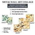 thumbnail image 4 of Designart "Galactic Green Camo III" Camouflage Wall Art Set Of 5 - Green Modern Hallway Metal Art Print Set, 4 of 6