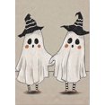 thumbnail image 3 of Póster nórdico de Halloween con diseño de esqueleto, bruja, gótico, fantasma, lienzo, calabaza, murciélagos, gato, impresiones, arte de pared para decoración de sala de estar, 3 of 5