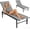 Gray, variant on SOLAURA Outdoor Chaise Lounge Chair, 5-Position Adjustable Aluminum Patio Recliner Chair for Poolside, Patio, Deck, Backyard, Lawn, and Beach, 1-Piece(Gray)
