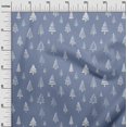 thumbnail image 3 of oneOone Rayon Dusty Blue Fabric Tree Fabric For Sewing Printed Craft Fabric By The Yard 56 Inch Wide, 3 of 8