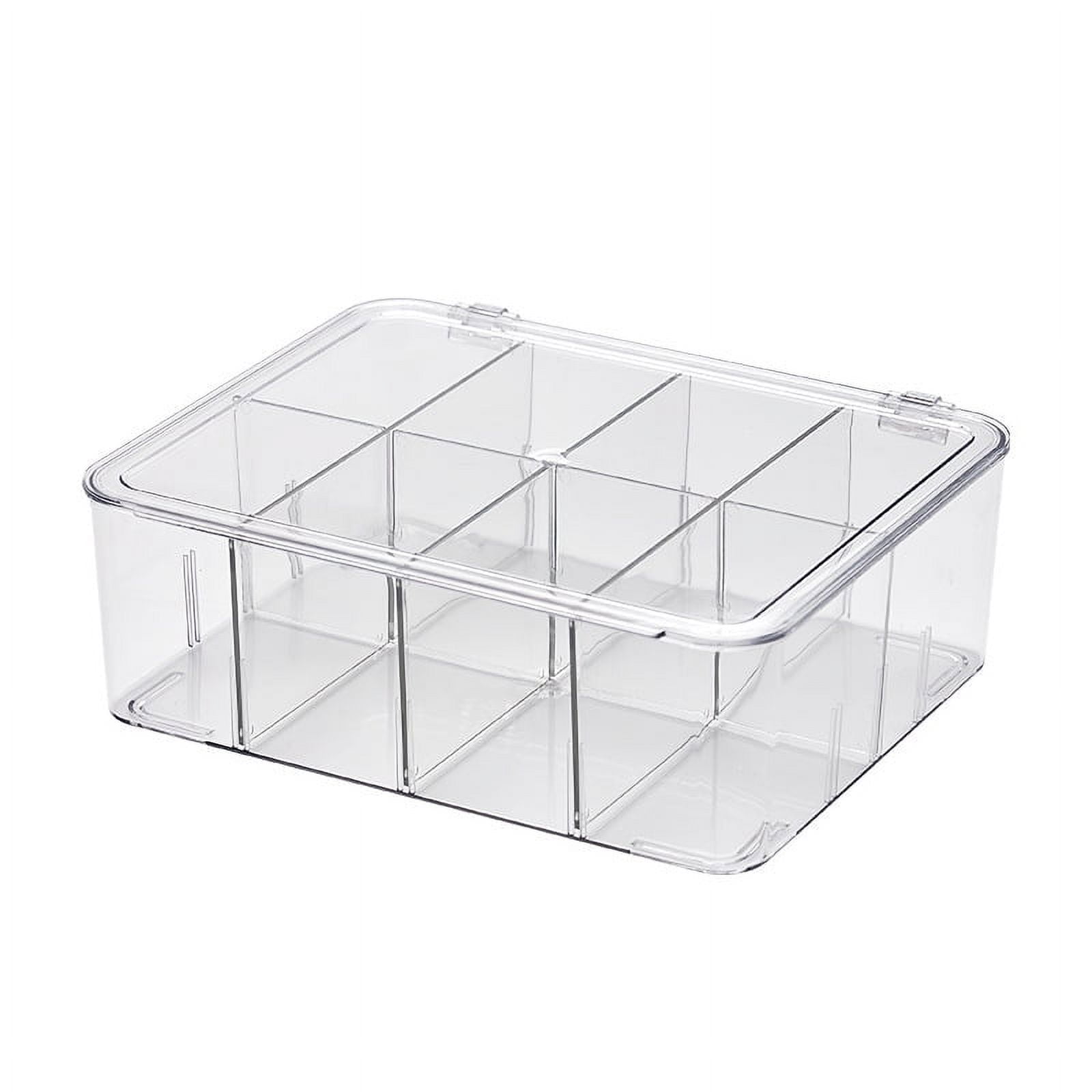 Compartment Flip Box Acrylic Transparent Display Box Blind Box Card Kpop Photocard Storage Box Photo Card Organizer