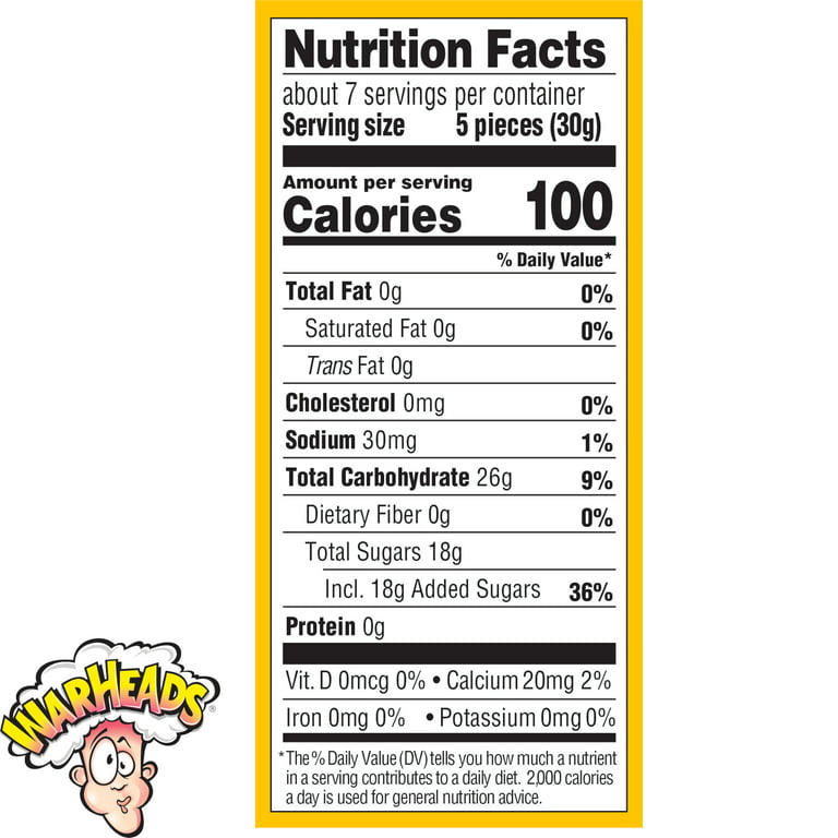 Warheads Wedgies Chewy Sour Candy, Assorted Flavors, 7.25oz 