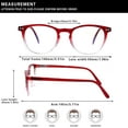 thumbnail image 2 of HAHDAXIA 3 Pack Blue Light Blocking Reading Glasses,Spring Hinge Computer Readers for Men Women,Anti UV Ray Filter Eyeglasses, 2 of 7