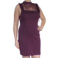 thumbnail image 2 of FREE PEOPLE Womens Purple Sleeveless Above The Knee Body Con Dress Size: L, 2 of 3