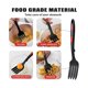 thumbnail image 3 of Silicone Flexible Fork, Heat Resistant Chef Fork Tool Dishwasher Safe Kitchen Fork Kitchen Fork Black Red, 3 of 5