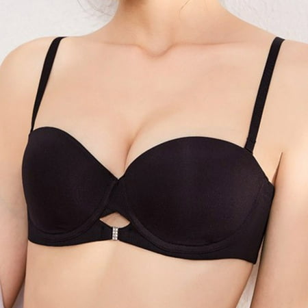 

Tawop Sexy Bras For Women Sport Women S Rimless Stretch Black 70C