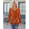 thumbnail image 7 of Zeagoo Shirts for Women 2025 Trendy Long Sleeve Tops Pleated Boho Blouses Business Casual Work Tunic Tee Tshirts, 7 of 7