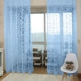 thumbnail image 1 of Nueva bufanda de tul floral para puerta, cenefas, cortinas transparentes para ventana kenally JJ2991-06, 1 of 2