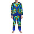 thumbnail image 3 of Goofa Geometry Dash Pattern 2-piece Loungewear Set Men’s Sleepwear Set Soft PJs Cozy loungewear Comfy Sleep Set Winter Pajamas-X-Large, 3 of 7