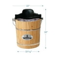 thumbnail image 2 of Elite Gourmet 4Qt. Old Fashioned Pine Bucket Electric/Manual Ice Cream Maker EIM402, 2 of 5