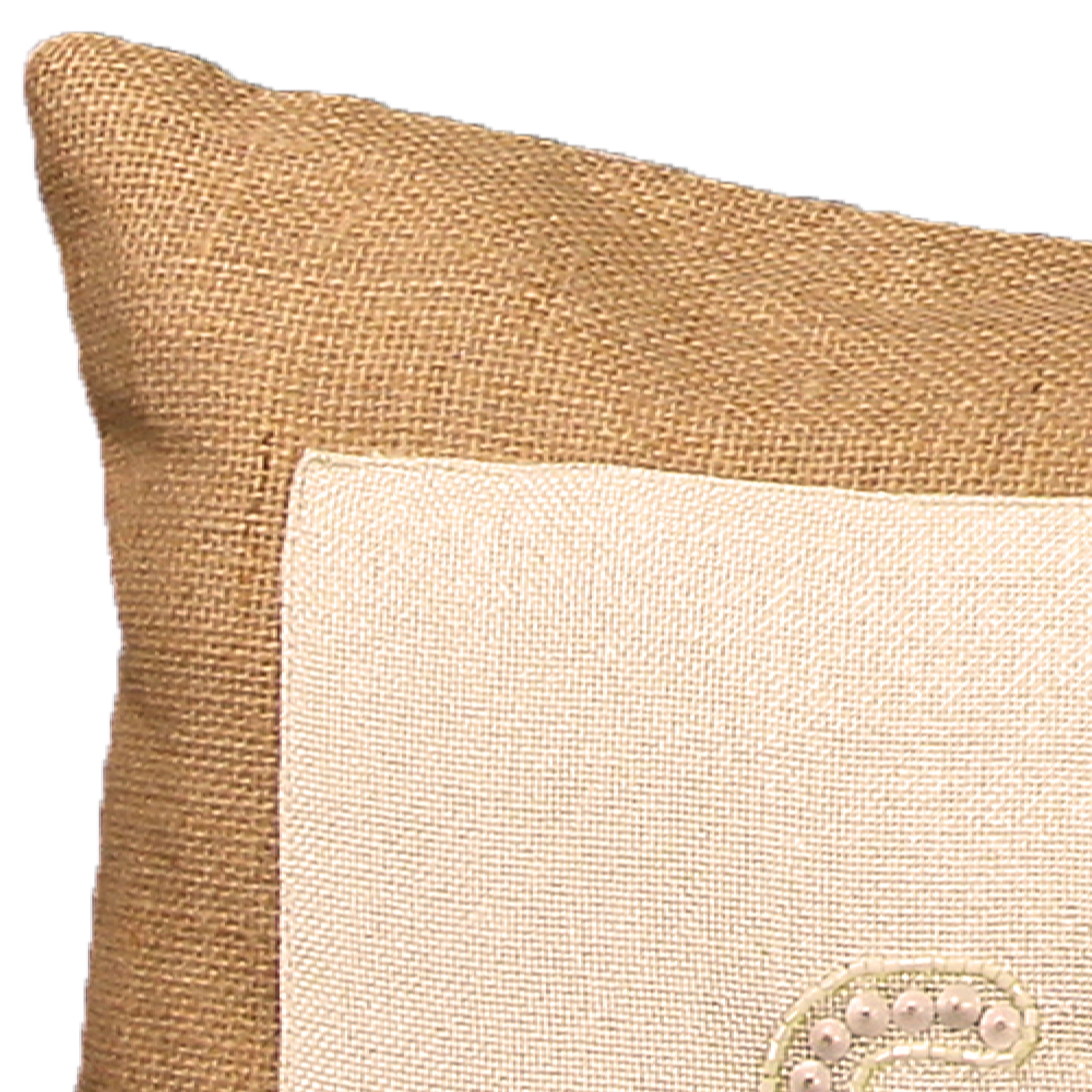 Jordan Manufacturing Knife Edge 20"x14" Beaded Lumbar Toss Pillow
