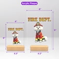 thumbnail image 5 of Firefighter Bichon Frise Hero Rescue Fire Dept Fireman USA Flag Acrylic Plaque Sign Ashwood Base Bichons Dog Lovers Gifts Idea Home Desk Decor - 02026, 5 of 5