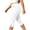 White, variant on Szhihuiw Leggings for Women Plus Size Fashion Side Slit High Waisted Capri Pants Casual Womens Trousers with Pockets