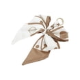 thumbnail image 5 of Unique Bargains 1 Pc Trendy Double Layer Bow Handbag Charm Bag Accessories Light Brown, 5 of 5