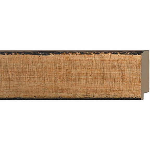 Picture Frame Moulding (Wood) 100Ft Bundle - Traditional Gold Finish - 2.25" Width - 11/16" Rabbet