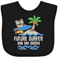 thumbnail image 3 of Inktastic Surfing Future Surfer Like Daddy Boys or Girls Baby Bib, 3 of 4