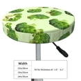 thumbnail image 4 of Fotbe Broccoli 3 Stool Covers Round,Waterproof Round Bar Stool Covers Bar Chair Covers Washable Stool Cushion Slipcover for 12-14 Inch Chair-12 inch, 4 of 7