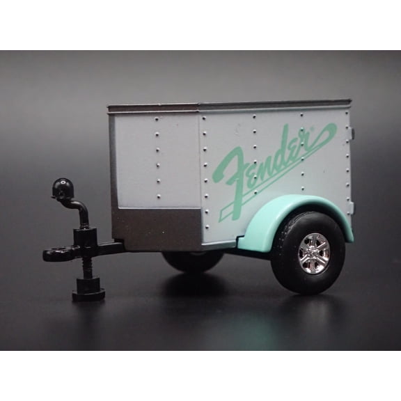 Open Box ENCLOSED V NOSE MINI TRAILER w/ OPENING DOOR FENDER 1:64 SCALE DIORAMA MODEL