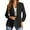 Black, variant on NARABB Women's Suit Blazers Solid Color Long-sleeved Cardigan Coat
