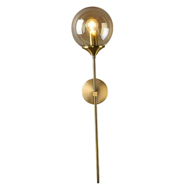 Iluminación Industrial Zulema lámpara de pared oro con luz