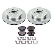 Ultimate Brakes Rear Ceramic Brake Pad and Rotor Kit with Hardware WM80076