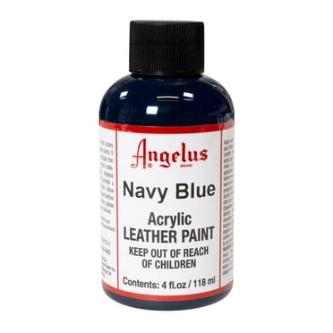 Angelus Brand Acrylic Leather Paint - Flat Black - 4 Fl Oz (118ml) - Waterproof
