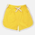 thumbnail image 5 of Sopiago Little Girls Shorts Active Workout Gym Running Shorts for Toddler Kids Casual Dolphin Shorts Summer Cotton Soccer Shorts Girls Yellow,3-4 Years, 5 of 5