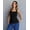 Black, variant on Tank Tops for Women Summer Sleeveless Square Neck Camisole Tops ArmyGreen XL