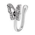 thumbnail image 2 of Anillo falso / falso / No piercing / Joyería del cuerpo / Perno falso / Falso Plata Cola Anillo de nariz falso, 2 of 8