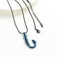 thumbnail image 6 of Fishing Hook Urn Necklace for Ashes Cremation Jewelry for Ashes Urn Memorial Necklace Fish Hook Design Stainless Steel Pendant Keepsake Ashes Holder for Men, 6 of 7