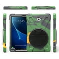 thumbnail image 3 of Dteck Case For Samsung Galaxy Tab A 10.1 2016 Model SM-T580 T585 (No S Pen), Heavy Duty Three Layer Rugged Hybrid Shockproof Case with 360 Rotating Stand / Hand Strap (No Shoulder Strap), Army Green, 3 of 6