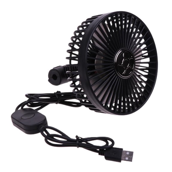 ANXPTIME Car Fan USB Powered Car Circulator Fan 3 Speed Personal Cooling Vehicle Fan