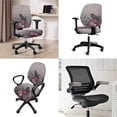 thumbnail image 2 of FKELYI Retro Floral Black Raven Print Office Chair Covers Set Elastic Fabric Anti-Dust Computer Chair Slipcovers with Arm Rest Covers for Swivel Chair Armchair Home Decor, 2 of 7