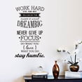 thumbnail image 2 of Coofit Wall Sticker Waterproof Inspirational Word Hard Wall Quote Decal Decor Sticker, 2 of 6
