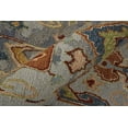 thumbnail image 7 of HomeRoots 567353 2 x 3 ft. Wool Ikat Hand Knotted Rectangle Area Rug with Fringe, Ivory, Blue & Brown, 7 of 7