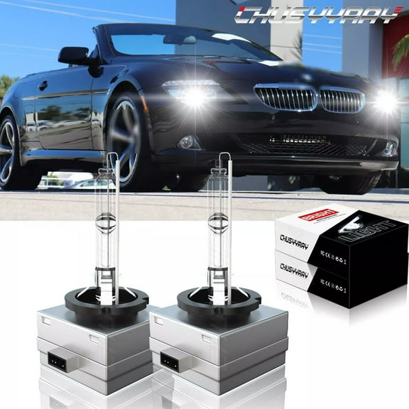 HID Xenon Headlight Bulbs D1S fit for BMW 650i 2008-2010 Low Beam 6000K White 2 Pack