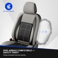 thumbnail image 3 of Car Seat Cover Fit for Mitsubishi Outlander 2007-2026,Breathable Waterproof Seat Protector,Anti-Slip Protection Fast Install Easy Clean Scratch Resistant Gray,Full Set(2 Row 5 Seats), 3 of 12