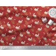 thumbnail image 3 of Soimoi Poly Georgette Fabric Dot,Leaves & Rabbit Animal Print Fabric by the Yard 52 Inch Wide, 3 of 3
